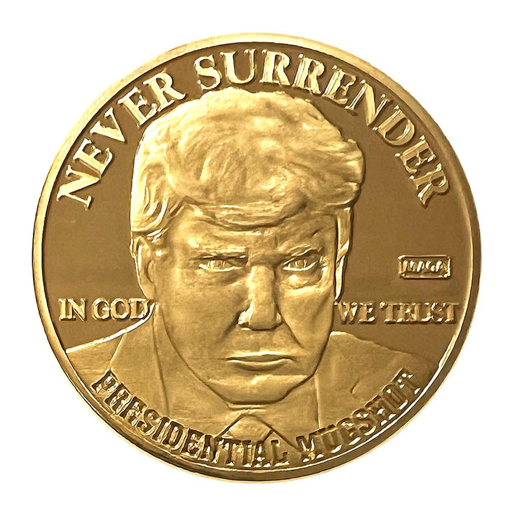 Trump Mugshot Golden Proof Coin by Proud Patriots | Trump
